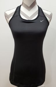 Nike Dri-Fit Black Racer Back Tank Top